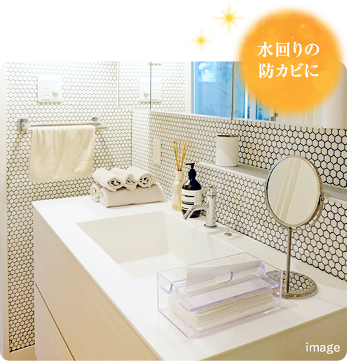 水回りの防カビに